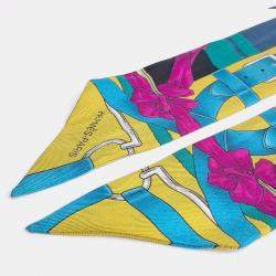 Pre Owned Hermes Multicolor Silk Twilly