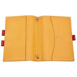 Pre Owned Hermes Two-Tone Courchevel Leather Agenda Cover