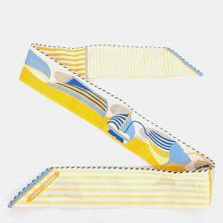 Pre Owned Hermès Multicolor Cotton Twilly scarf