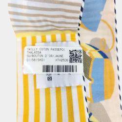 Pre Owned Hermès Multicolor Cotton Twilly scarf