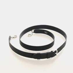 Pre Owned Hermes A -Strap 20mm Black Epsom Calfskin Leather Bag Accessory Bag