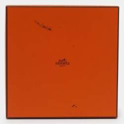 Pre Owned Hermès Grey Sous l’Egide de Mars Silk Carré Scarf 
