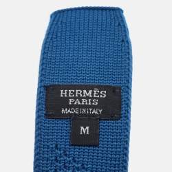 مملوكة مسبقًا Hermès Tonight M Belt Strap Blue Knit Fabric
