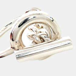 Pre Owned Hermès silver Croisette ring