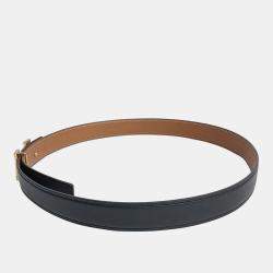 Pre Owned Hermès Leather H Reversible Belt (Y)