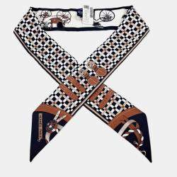 Pre Owned Hermès Multicolor Silk Twilly