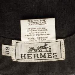 Pre Owned Hermes Grey Denim Trilby Hat Size 60 cm