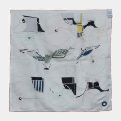 Pre Owned Hermes Multicolor A Toute Berline! Printed Eyelet Scarf 70