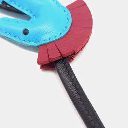 مملوكة مسبقًا Hermès Hippo Multicolor Leather Bag Charm (B)