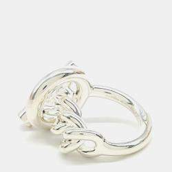 مملوكة مسبقًا Hermès Silver Croisette Ring