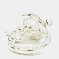 مملوكة مسبقًا Hermès Silver Croisette Ring