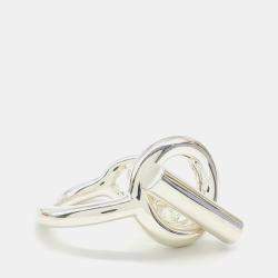 مملوكة مسبقًا Hermès Silver Croisette Ring