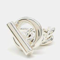 Pre Owned Hermès Silver Croisette Ring