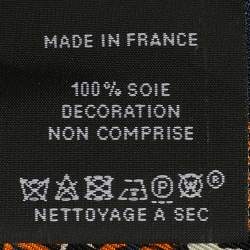 مملوكة مسبقًا Hermès Orange Sous le Charme d'Orphee Baguette Silk Twilly