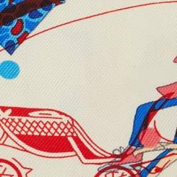 Pre Owned وشاح هيرميس تويلي حرير مرصع متعدد الألوان Ex-Libris Les Parisiennes