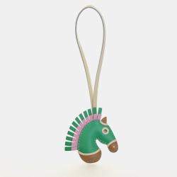 Pre Owned Hermes GeeGee Camail Multicolor Milo Lambskin Bag Charm