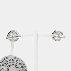 Pre Owned Hermès Silver Saint Colore Earrings