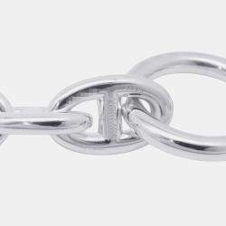 Pre Owned Hermes Chaine d'Ancre PM Silver-Tone Silver 925 Necklace