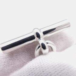 Pre Owned Hermes Chaine d'Ancre PM Silver-Tone Silver 925 Necklace