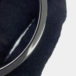 Pre Owned Hermes Clic H Horsewear PM Blue Dye Metal Enamel Women's Bracelet
