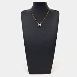 Pre Owned Hermès Pop H logo Necklace