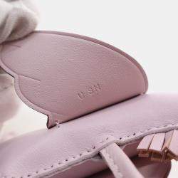 Pre Owned Hermes Mauve Sylvestre Milo Lambskin Rodeo Pegase Charm PM