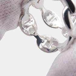 مملوكة مسبقًا Hermes Chaine d'Ancre Double Row SV925 Ring Size EU 52 