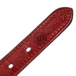 Pre Owned Hermes Orange Nylon and Leather Belt Size 90 CM