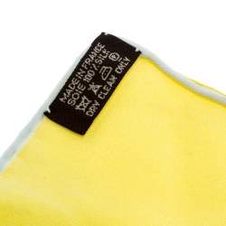 Pre Owned Hermes Rendez Vous Rive Gauche Print Silk Square Scarf