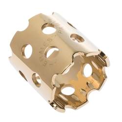 Pre Owned Hermes Perforated Detail Permabrass Scarf Ring
