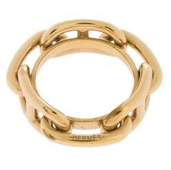 Pre Owned Hermes Regate Permabrass Scarf Ring