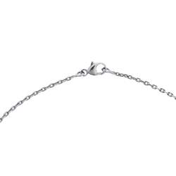 Pre Owned Hermes O'Kelly Leather Palladium Plated Pendant Necklace