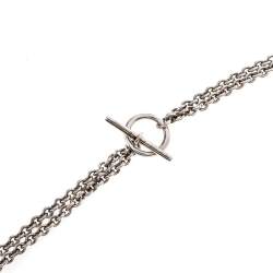 Pre Owned Hermès Sterling Silver Galop Necklace MM