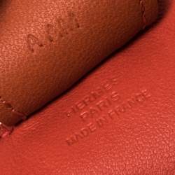 Pre Owned Hermes Feu/Fotiron/Blue Azur Leather GriGri Rodeo Horse Bag Charm MM