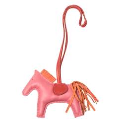 Pre Owned Hermes Tri Color GriGri Rodeo Horse Bag Charm PM