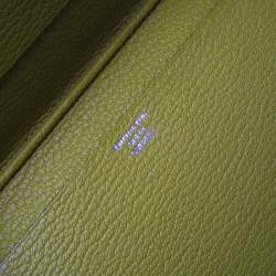 Pre Owned Hermes Vert Chartreuse Mysore Leather Vision II Simple Agenda Cover