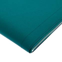 Hermes Vert Vertigo Epsom Leather Zip Tablet Case