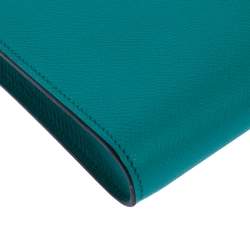 Hermes Vert Vertigo Epsom Leather Zip Tablet Case