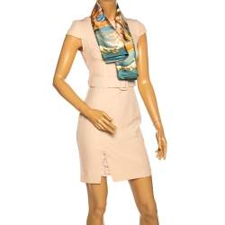 Pre Owned Hermès Green Mythiques Phoenix Silk Scarf