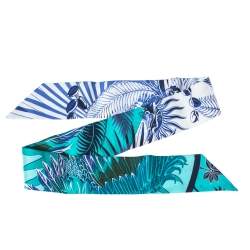 Pre Owned Hermes Green Mythiques Phoenix Coloriage Silk Twilly Scarf