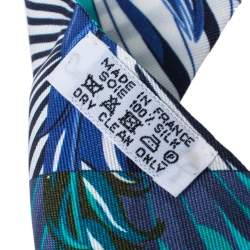 Pre Owned Hermes Green Mythiques Phoenix Coloriage Silk Twilly Scarf