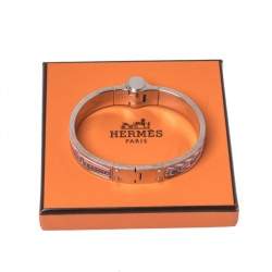 Pre Owned Hermes Multicolor Manufacture de Boucleries Hinged Narrow Bracelet S