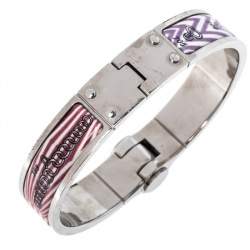 Pre Owned Hermes Multicolor Manufacture de Boucleries Hinged Narrow Bracelet S