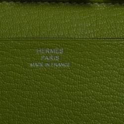 Pre Owned Hermes Feu Chevre Mysore Leather Agenda Cover 