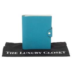Pre Owned Hermes Blue Leather Agenda Cover
