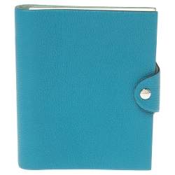 Pre Owned Hermes Blue Leather Agenda Cover
