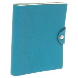 Pre Owned Hermes Blue Leather Agenda Cover
