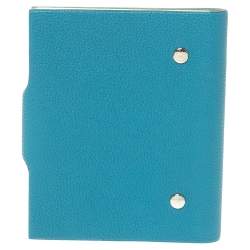 Pre Owned Hermes Blue Leather Agenda Cover