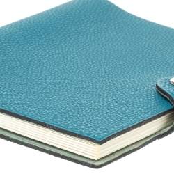 Pre Owned Hermes Blue Leather Agenda Cover