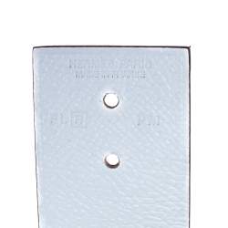 Pre Owned Hermès Bicolor Leather Palladium Plated Illusion Bracelet PM